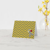 脳がん認識度ノートカード カード (黄色い花)