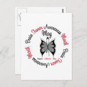 脳がん認識度月 – 5月 ポストカード (正面/裏面)