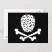 脳とクロスボーン ポストカード (正面/裏面)