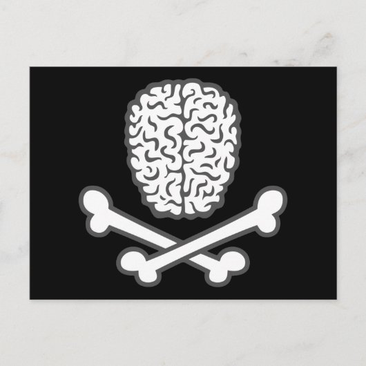 脳とクロスボーン ポストカード (正面)