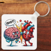 脳とハートのおもしろい感情 キーホルダー (裏面)