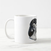 脳とハートの対頭の2つの要素 コーヒーマグカップ (左)