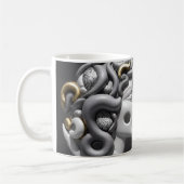 脳とハートの対頭の2つの要素 コーヒーマグカップ (左)