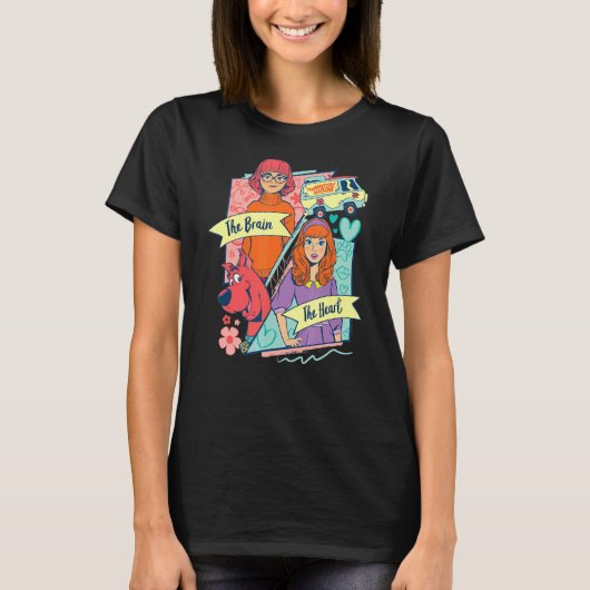 脳とハート Tシャツ (正面)