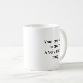 脳と口の間のスピードバンプ背面のテキスト コーヒーマグカップ (正面右)