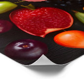 脳と果実の概念像 ポスター (角)