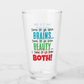 脳と美しいを持つ人 タンブラーグラス (正面)