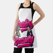 脳と美しい – ゾンビユーモアデザイン エプロン (インサイチュ)