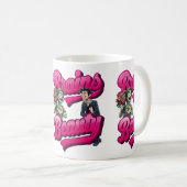 脳と美しい – ゾンビユーモアデザイン コーヒーマグカップ (正面右)