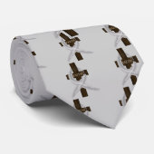 脳と肺がん灰色リボン信仰クロス ネクタイ (ロール)