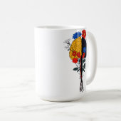 脳と花の調和 コーヒーマグカップ (正面右)