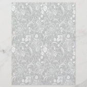 脳のがん啓発 灰色 花柄 フライヤー (裏面)