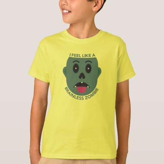 脳のないゾンビみたいな子供Tシャツ Tシャツ (正面)