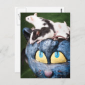 脳のはがきにネズミ ポストカード (正面/裏面)