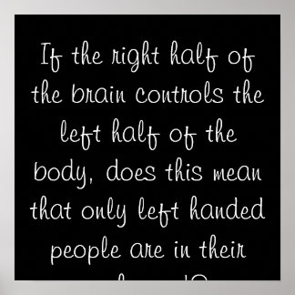 脳のもし右半分が左脳を支配している… ポスター