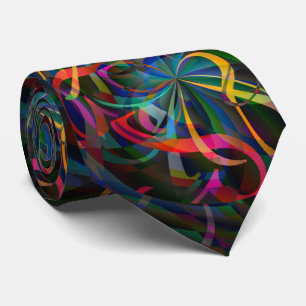 脳のカッコいいTNTモダン抽象芸術 ネクタイ