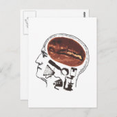 脳のコーヒー ポストカード (正面/裏面)