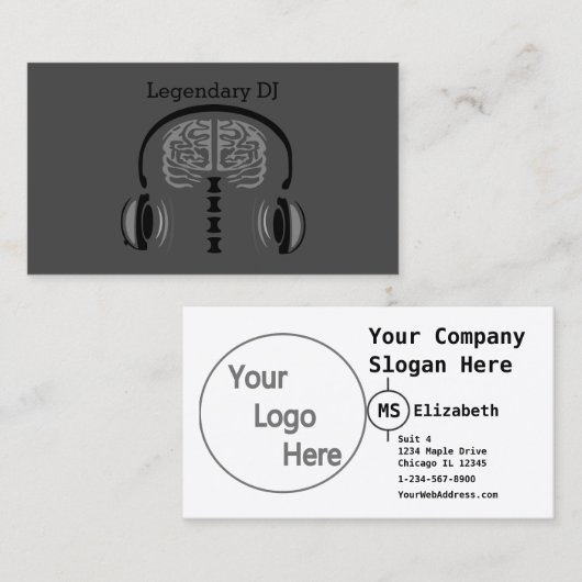 脳のジャム 名刺 (正面/裏面)