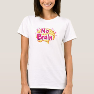 脳のスローガンおもしろいなし Tシャツ