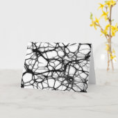 脳のニューロン カード (黄色い花)