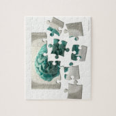 脳の分析、コンセプチュアル・コンピューターのアートワーク。 ジグソーパズル (縦)