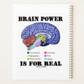 脳の力は脳の解剖学的実在姿勢のためである プランナー手帳 (裏面)