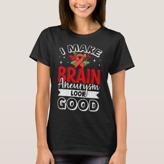 脳の動脈瘤を良好な認識度サポートGr Tシャツ (正面)