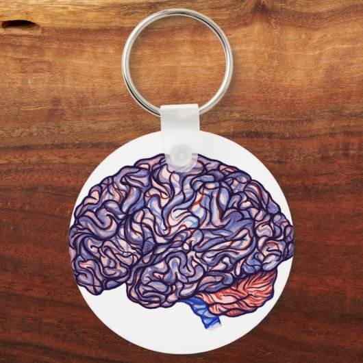脳の嵐 キーホルダー (正面)