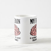 脳の無視プレイ 楽しいマグカップ コーヒーマグカップ (中央)