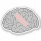 脳の痛み シール (正面)