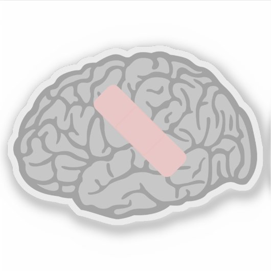 脳の痛み シール (正面)