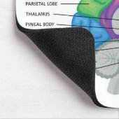 脳の矢状切開 マウスパッド (コーナー)