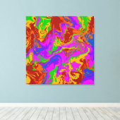 脳の粥抽象芸術 キャンバスプリント (インサイチュ (ウッドフロア))