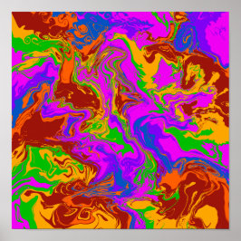 脳の粥抽象芸術 ポスター