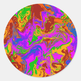 脳の粥抽象芸術 ラウンドシール