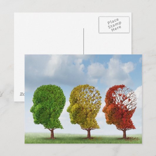 脳の老化 ポストカード (正面/裏面)