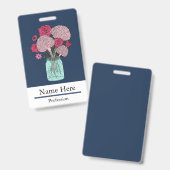 脳の花束 バッジ (正面＆裏面)