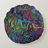 脳の融解円枕 ラウンドクッション (裏面)