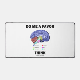 脳の解剖学のユーモア考えを私に好む デスクマット