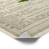 脳の解剖学的な花ハミングバードチョウ ポスター (角)