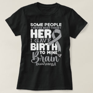 脳の認識度ある人々は彼らの英雄に会わない Tシャツ