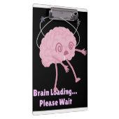 脳の読み込み中…お待ちください – おもしろい漫画ドードル クリップボード (右)