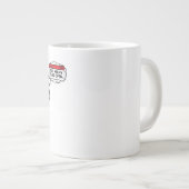 脳の過負荷：開いているタブが多すぎる、休暇が必要 ジャンボコーヒーマグカップ (正面右)