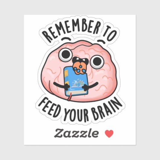 脳の食べ物を与え構造を忘おもしろいれずに シール (シート)