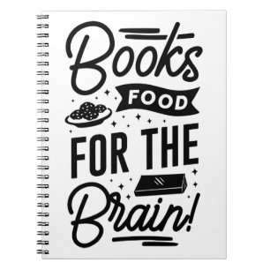脳の食べ物を書く ノートブック