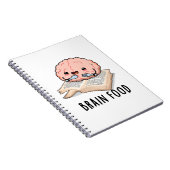 脳の食べ物 面白い解剖学パンのひとつ ノートブック (右側)