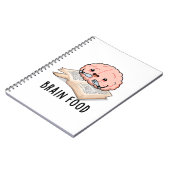 脳の食べ物 面白い解剖学パンのひとつ ノートブック (左側)