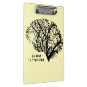 脳の黄色のクリップボードを心に優しい クリップボード (右)