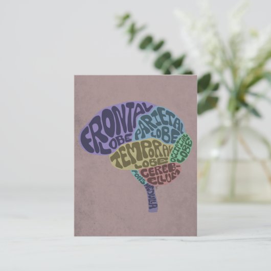 脳はがき ポストカード (スタンド正面)