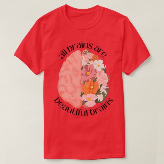 脳は皆美しい Tシャツ (デザイン正面)